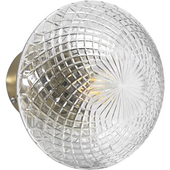 Szklany kinkiet modern retro mosiądz Juliette PR Home